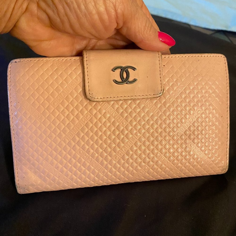 Chanel Wallet Quilt  Mini Pink Mini  Vintage Authentic